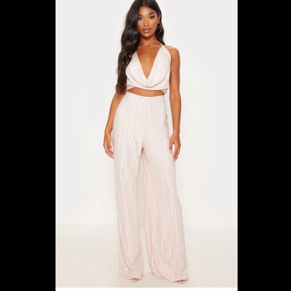 Champagne Cut Out Jumpsuit